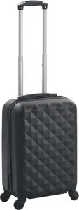 vidaXL Twarda walizka, czarna, ABS 1