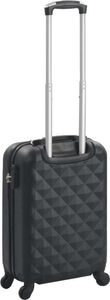 vidaXL Twarda mała walizka na kółkach czarna 3