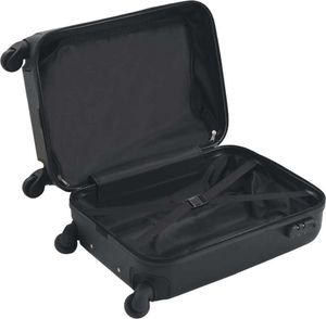 vidaXL Twarda mała walizka na kółkach czarna 5