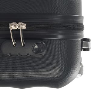 vidaXL Twarda mała walizka na kółkach czarna 7