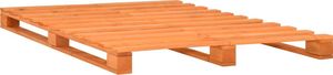 vidaXL Rama łóżka z palet, brązowa, lite drewno sosnowe, 160 x 200 cm 2
