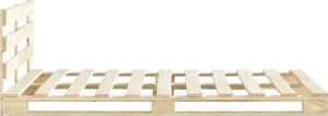 vidaXL Rama łóżka z palet, lite drewno sosnowe, 200 x 200 cm 4