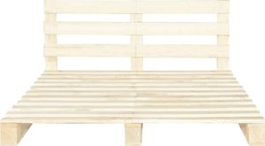 vidaXL Rama łóżka z palet, lite drewno sosnowe, 160 x 200 cm 3