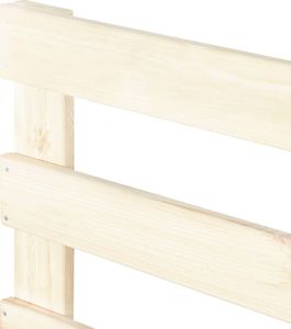 vidaXL Rama łóżka z palet, lite drewno sosnowe, 160 x 200 cm 6