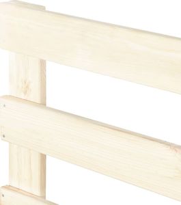 vidaXL Rama łóżka z palet, lite drewno sosnowe, 100 x 200 cm 5