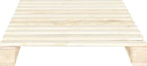 vidaXL Rama łóżka z palet, lite drewno sosnowe, 120 x 200 cm 4