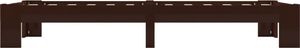 vidaXL Rama łóżka, ciemnobrązowa, lite drewno sosnowe, 90 x 200 cm 3