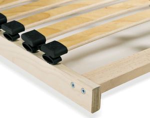 vidaXL Stelaż do łóżka z 28 listwami, drewno FSC, 7 stref, 100 x 200 cm 4