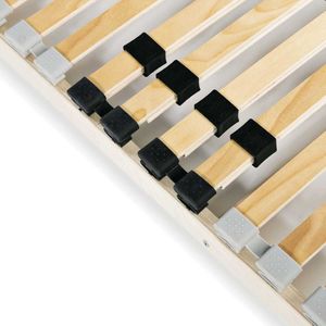 vidaXL Stelaż do łóżka z 28 listwami, drewno FSC, 7 stref, 100 x 200 cm 5