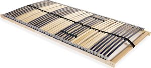 vidaXL Stelaż do łóżka z 42 listwami, drewno FSC, 7 stref, 120x200 cm 1
