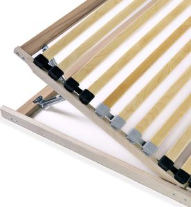 vidaXL Stelaż do łóżka z 28 listwami, drewno FSC, 7 stref, 90 x 200 cm 6