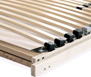 vidaXL Stelaż do łóżka z 28 listwami, drewno FSC, 7 stref, 90 x 200 cm 7