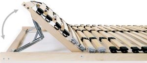 vidaXL Stelaż do łóżka z 28 listwami, drewno FSC, 7 stref, 100x200 cm 5