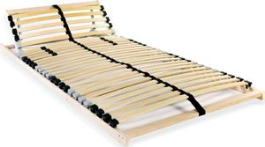 vidaXL Stelaż do łóżka z 28 listwami, drewno FSC, 7 stref, 70 x 200 cm 1