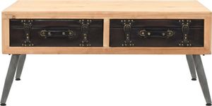 vidaXL Stolik kawowy, lite drewno jodłowe, 115 x 55 x 50 cm 3