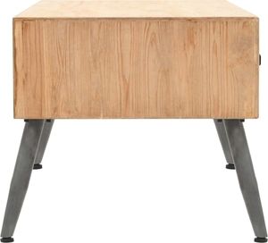 vidaXL Stolik kawowy, lite drewno jodłowe, 115 x 55 x 50 cm 5