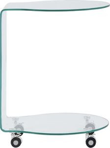 vidaXL Stolik kawowy, 45 x 40 x 58 cm, szkło hartowane 2