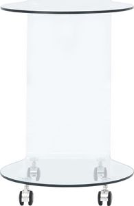 vidaXL Stolik kawowy, 45 x 40 x 58 cm, szkło hartowane 3