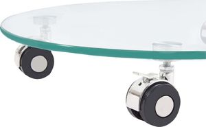 vidaXL Stolik kawowy, 45 x 40 x 58 cm, szkło hartowane 4