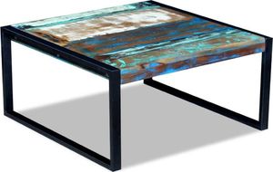 vidaXL Stolik kawowy z drewna odzyskanego 80x80x40cm 4
