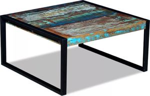 vidaXL Stolik kawowy z drewna odzyskanego 80x80x40cm 5