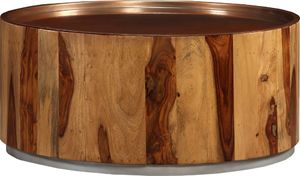 vidaXL Stolik kawowy z drewna sheesham i stali 68 cm 1