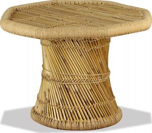vidaXL Stolik kawowy Bambusowy Ośmiokąt, 60 x 60 x 45 cm 1