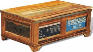 vidaXL Stolik kawowy - skrzynia vintage, drewno odzyskane 1