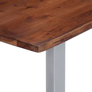 vidaXL Stolik z krawędzią 115x60x40 cm, lite drewno akacjowe 3