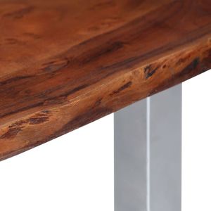 vidaXL Stolik z krawędzią 115x60x40 cm, lite drewno akacjowe 4
