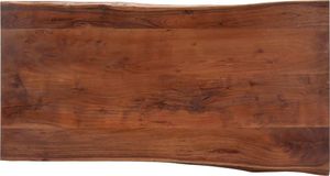 vidaXL Stolik z krawędzią 115x60x40 cm, lite drewno akacjowe 5