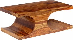 vidaXL Stolik kawowy z litego drewna sheesham, 90x50x35 cm (244685) - 244685 1