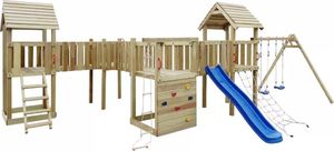 vidaXL Plac zabaw dla dzieci z drabinką, zjeżdżalnią i huśtawkami 2