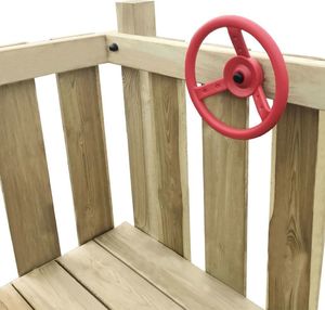 vidaXL Plac zabaw dla dzieci z drabinką, zjeżdżalnią i huśtawkami 7