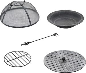 vidaXL Grill ogrodowy węglowy ruszt 23.5 cm (45440) 6