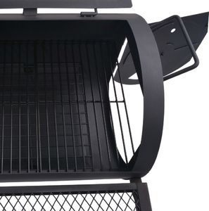 vidaXL 43156 Grill z wędzarnią węglowy 39 cm x 68 cm 6