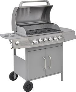 vidaXL 273794 Grill ogrodowy gazowy 13.3 kW 63.5 cm x 37.5 cm 2