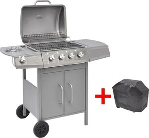 vidaXL 273791 Grill ogrodowy gazowy 9.7 kW 48.5 cm x 37.5 cm 2