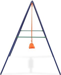 Huśtawka vidaXL Jednoosobowa huśtawka, pomarańczowa (91361) 3