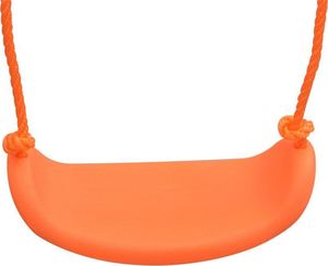 Huśtawka vidaXL Jednoosobowa huśtawka, pomarańczowa (91361) 5