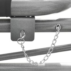 vidaXL huśtawka ogrodowa z baldachimem, 220x160x240 cm, antracytowa (45073) 5