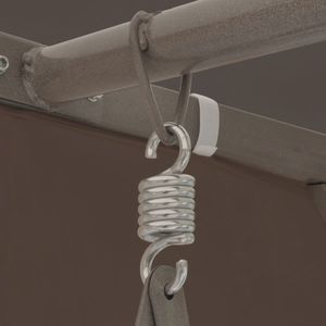 vidaXL altana ogrodowa z huśtawką, kolor kawowy (43240) 3