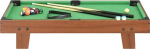 vidaXL Mini stół bilardowy na 3 nogach, 92x52x19 cm, brązowo-zielony 2