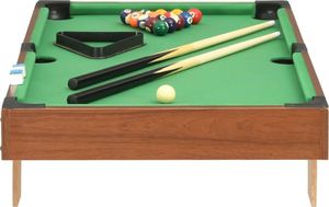 vidaXL Mini stół bilardowy na 3 nogach, 92x52x19 cm, brązowo-zielony 3