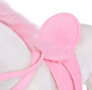 vidaXL Pluszowy jednorożec, stojący, biało-różowy 5