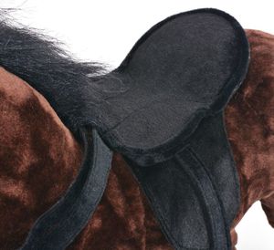 vidaXL Pluszowy konik, stojący, brązowy, XXL 5