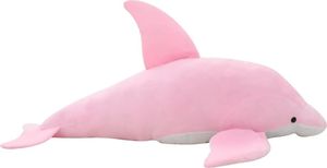 vidaXL Pluszowy delfin przytulanka, różowy 1
