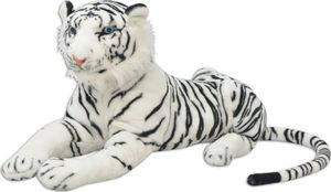 vidaXL 80164 Tiger Toy Plush White XXL - Untranslated 1