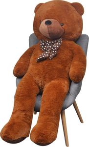 vidaXL Miękki, pluszowy, brązowy miś XXL 175 cm 2