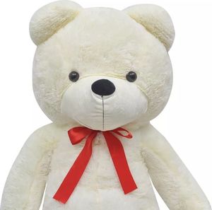 vidaXL Miękki, pluszowy, biały miś XXL 150 cm 4